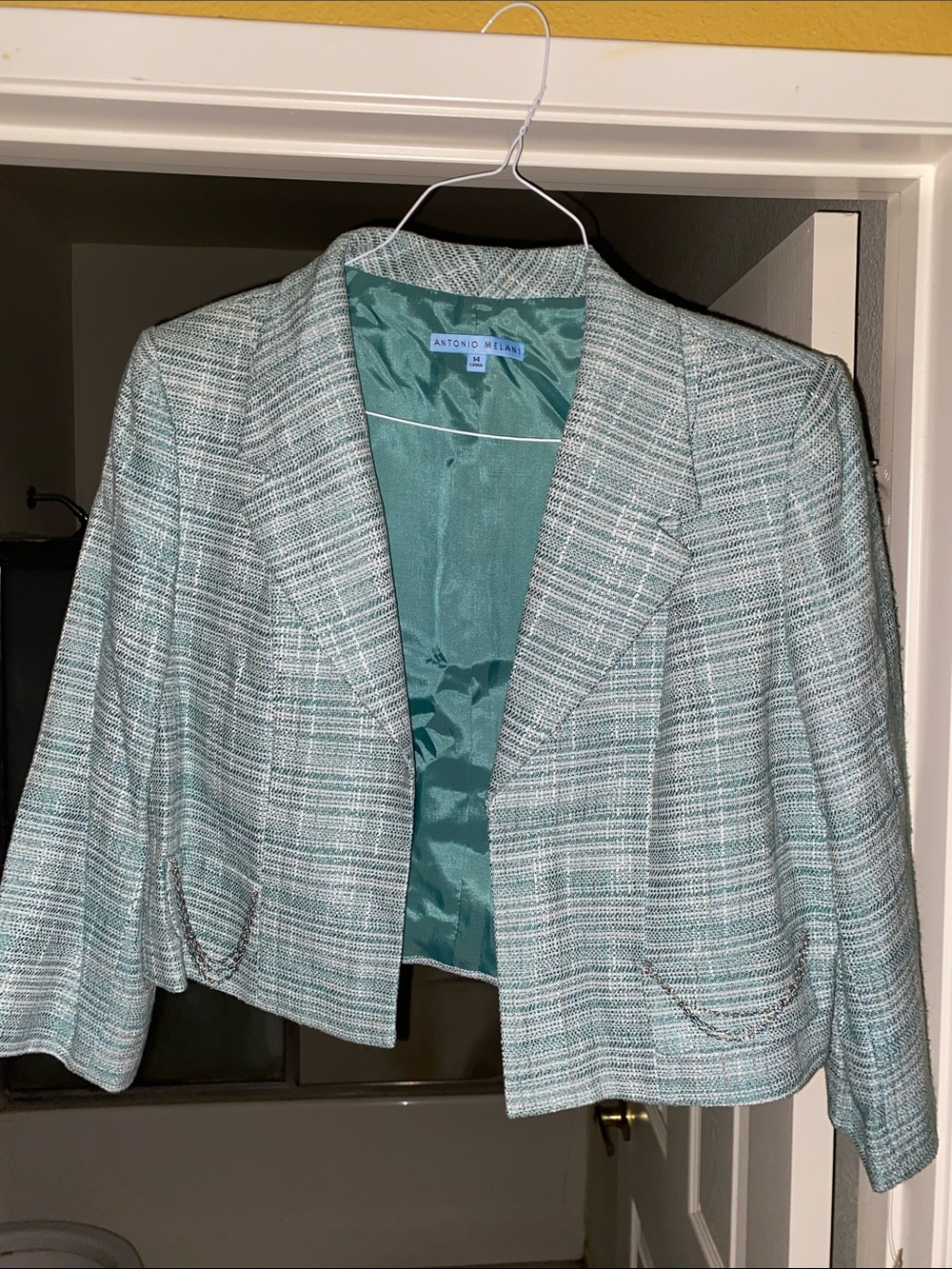 Antonio Melani NWT Cropped Tweed Blazer